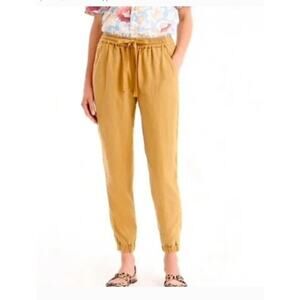 J. Crew Point Sur Seaside Linen Blend Joggers‎ Size 4